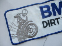 【中古品】 【大きめ】BMW DIRT DIGGER バイク オートバイ ワッペン/ F1 レーシング 自動車 バイク 整備 ヴィンテージ B01_画像2