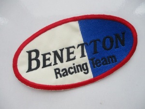 Benetton ベネトン レーシングチーム F1 ワッペン/ 刺繍 Formula1 フォーミュラ 車 自動車 カー用品 整備 作業着 カスタム 34