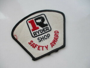 Ryder Shop Safety Award ライダーショップ トラック 企業 ロゴ ワッペン/ 刺繍 アメリカ おしゃれ ビンテージ 自動車 ビンテージ 36