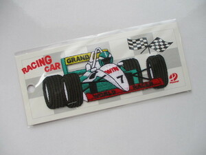 昭和 レトロ WORLD RACER WIN 7 F1 レーシングカー 1 グランプリ レース レーシング刺繍 フェルト ワッペン /フェラーリ 自動車 ④ 37