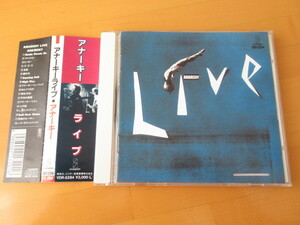 ANARCHY LIVE アナーキー ライブ　【帯付89年盤CD】送料無料