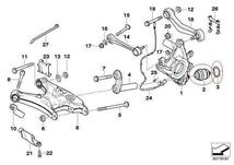 BMW E39 E60 E61 525i 528i 530i 540i 545i 550i M5 リア リヤ スウィングアーム ボールジョイント 33326767748 左右セット マイレ_画像2