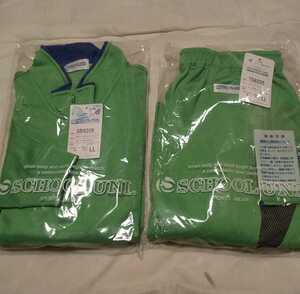 New, LL / School Uni, Gymnastics Jersey Top и Note Set, Powder Green