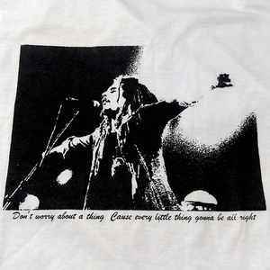 送込 Bob Marley&The Wailers　ボブマーリー　Three Little Birds　半袖Tシャツ　白　2XLサイズ