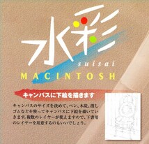 【同梱OK】 激レア / 和風ペイントソフト『水彩』 / Mac版 / パソコンで水彩画 / 油絵 / アート作品制作_画像2