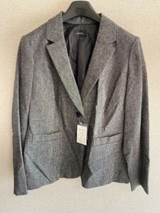  tweed tailored jacket gray 26 number [TT293]