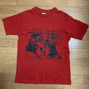 Sonic Youth Tシャツ GOO ソニックユース レッド 赤 S Gold medal ビンテージ ヴィンテージ vintage Raymond Pettibon