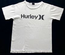 ハーレー ビッグロゴ デカロゴ Tシャツ 染み込みプリント　　Hurley ホワイト 訳あり 玉3189_画像1