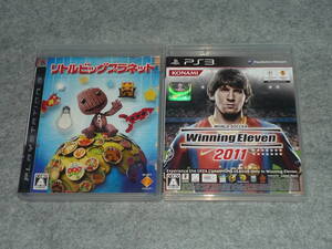 即決価格 PS3ソフト リトルビッグプラネット / ウイニングイレブン2011 2本セット 動作未確認