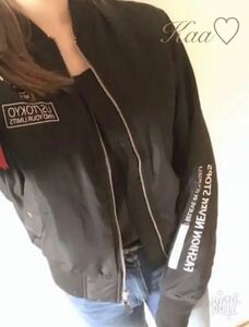 Bershka ベルシュカ　MA-1 ロゴブルゾン　値下げしました