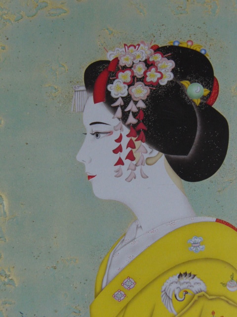 Yasuhiro Tanigawa, [Traje de primavera], De una rara colección de arte enmarcado., Nuevo marco incluido, En buena condición, gastos de envío incluidos, Cuadro, Pintura al óleo, Retratos