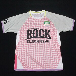 [cc]/ 未使用品 Tシャツ /『ROCK IN JAPAN FES. 2015 サッカーシャツ ピンク / Sサイズ』/ ロック・イン・ジャパン・フェスティバル