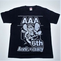 [cc]/ 未使用品 Tシャツ /『AAA(トリプルエー) 6th Anniversary CREW Tシャツ / Mサイズ 紺』_画像1