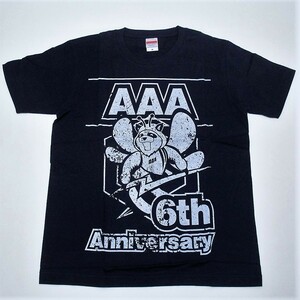 [cc]/ 未使用品 Tシャツ /『AAA(トリプルエー) 6th Anniversary CREW Tシャツ / Mサイズ 紺』