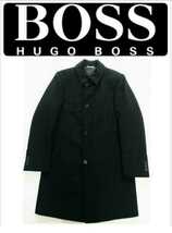 即完売 HUGO BOSS ヒューゴボス 正規品 最高級カシミア混紡ウールシングルコート 44 美品_画像2