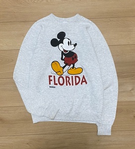 良品/80s USA製 SANTEE Mickey Mouse Vintage Disney ミッキーマウス ディズニー フロリダ ヴィンテージ トレーナー スウェット