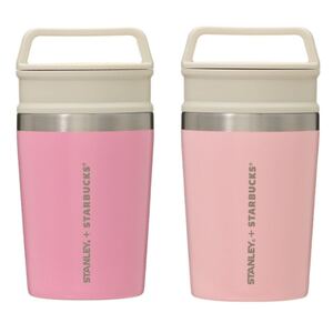 スターバックス ステンレスボトル STANLEY 236mlブライトピンク、ベイビーピンク 2点セット