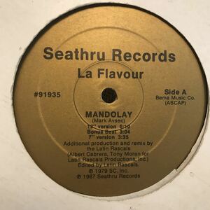 LA FLAVOUR - MANDOLAY US盤オリジナル12インチ