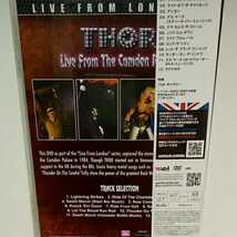 THOR「LIVE FROM THE CAMDEN PALACE 筋肉ライブ1984」国内盤DVD_画像2