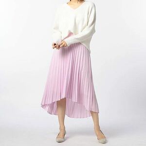  as good as new ultimate beautiful goods Nolley's sofi- chiffon pleated skirt 38 pink NOLLEY*S sophi long skirt ceremony go in . type go in . type 