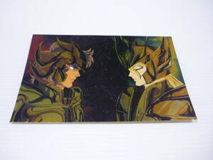 [ free shipping ] I o rear & car ka Saint Seiya postcard / metallic car rice field regular beautiful 