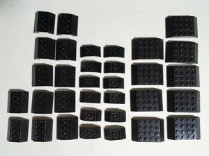 A54　黒　ブラック　台形ブロック系など　大量　約33個　レゴパーツ　LEGO