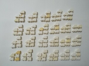 A311　白色　ホワイト　1×2　逆スロープブロックパーツ　大量　約114個　レゴパーツ　LEGO