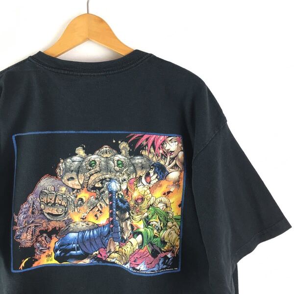 ビンテージ 90s【Battle Chasers】コミック ゲーム Tシャツ XL バトルチェイサーズ 古着 マーベル アニメT ロックT Y2K 映画 ベルセルク