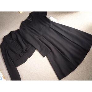 新品 TO BE CHIC 上質ウールワンピーススーツ 40 濃紺 107800円 お受験 説明会