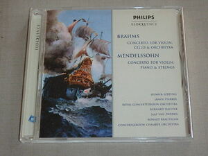 Brahms,J.（ブラームス）：Double Concerto/Mendelssohn: Con for Violin Piano & strings　/　CD　/　オーストラリア盤