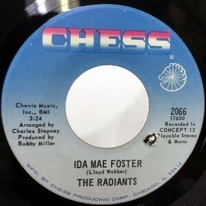 THE RADIANTS/IDA MAE FOSTER シングルレコード