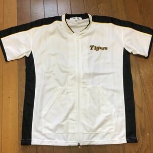 E2F 阪神タイガース ファンクラブ ジップアップ 半袖 Tシャツ MIZUNO 阪神タイガースファンクラブ ミズノ 公式 M-Lサイズ