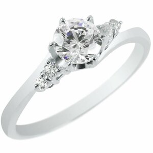 婚約指輪 18金 リング ダイヤモンド 一粒 レディース ダイヤ 鑑定書付き VS 指輪 18k ホワイトゴールドk18 エンゲージリング 大粒 送料無料