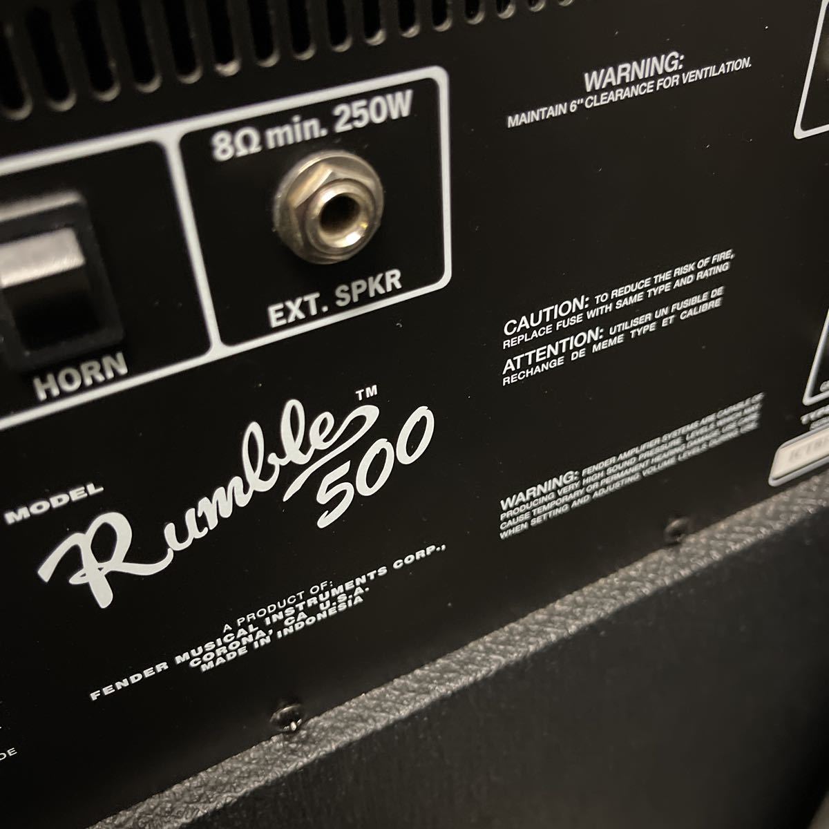 Fender / RUMBLE 500 V3 500wベースコンボアンプ フェンダー【国内正規 