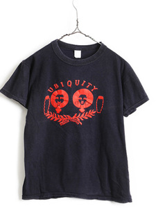 70's 80's ビンテージ ■ キャラクター プリント 半袖 Tシャツ ( メンズ レディース 小さめ M ) 古着 プリントT 半袖Tシャツ 70年代 80年代