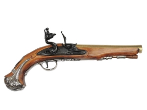 フリントロック イギリス DENIX デニックス 1228 36cm レプリカ 銃 コスプレ 小物 模造 ピストル 拳銃 ミリタリー アーミー