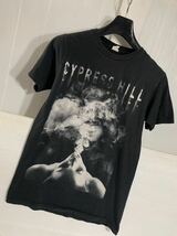 CYPRESS HILL サイプレスヒル　2013コピーライト　デカロゴ ×フォト　スモーキングガール　喫煙女性　ラップTシャツ　黒　M ブラック_画像8