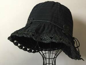 * black * is light to the carrying convenient blade crocheted hat *9731