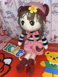 ☆タグ付き ビケットぬいぐるみ A. 帽子（ピンク＋レッド） 女の子 可愛い インテリア コレクション スカート