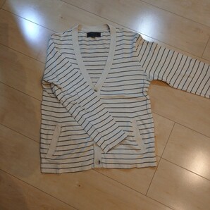 ボーダーカーディガン