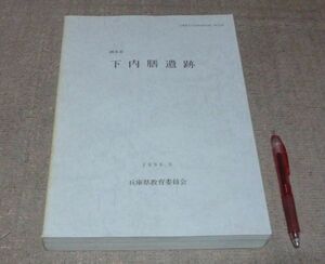 洲本市　下内膳遺跡　兵庫県教育委員会埋蔵文化財調査事務所　編　兵庫県教育委員会　/　兵庫県　洲本　遺跡