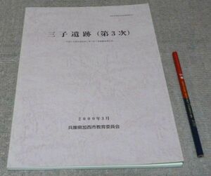 三子遺跡　(　第3次　) 　兵庫県加西市教育委員会　編集・発行　/　兵庫県　加西　遺跡