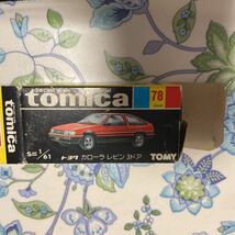 トミカ No.78 カローラレビン 3ドア 赤 黒箱 TOMICA トヨタ 当時物 TOMY_画像10