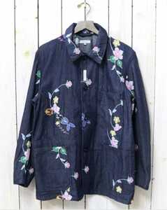 即完売 ENGINEERED GARMENTS Work Jacket Denim Floral Embroidery size S《エンジニアド ガーメンツ》ワークジャケット 