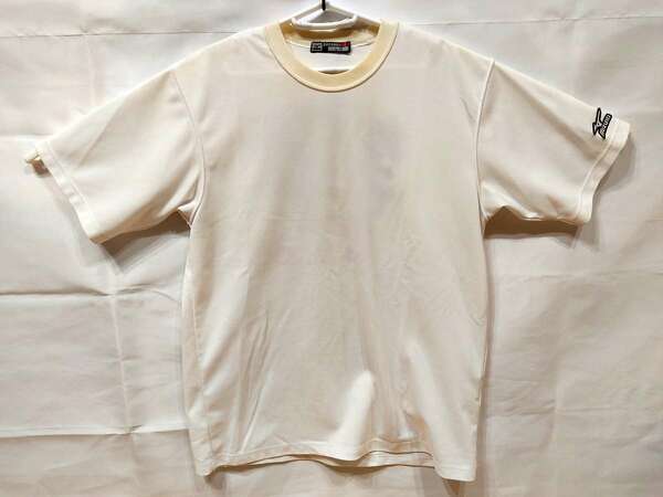 ミズノ MIZUNO - 野球 普段着 USED汚れあり 半袖 Tシャツ プラクティスシャツ SIZE:L-O カラー:白系 かわいい！