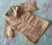 【ディーラー製】SD 13少年用　半袖シャツ　和柄　ピンク　1点物_画像1