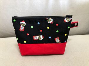 ハンドメイド マルチポーチ 化粧品 通帳