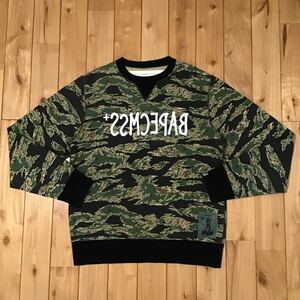 * ultra rare * common sense × BAPE tiger camo long sleeve sweat M size a bathing ape Shawn yue hong kong Ape Bape cmss+ 2014