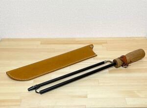 【ヌメ革】槙塚鉄工所の火吹き棒、Breath to fire専用本革ケース 本革ケース 焚き火