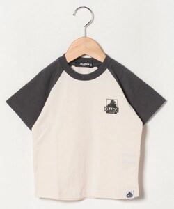 XLARGER KIDS/エクストララージ キッズ OGゴリララグラン半袖Tシャツ 110 ストリートキッズブランド 男の子ブランドロゴT オフホワイト黒